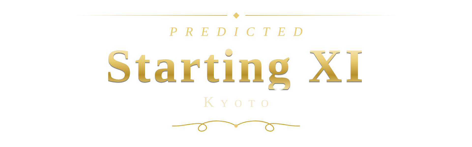 PREDICTED STARTING XI